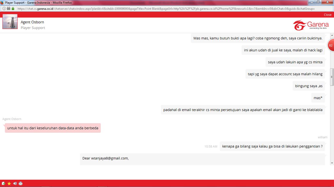 Seller PENIPU dan CS Garena yang TIDAK PROFESIONAL!