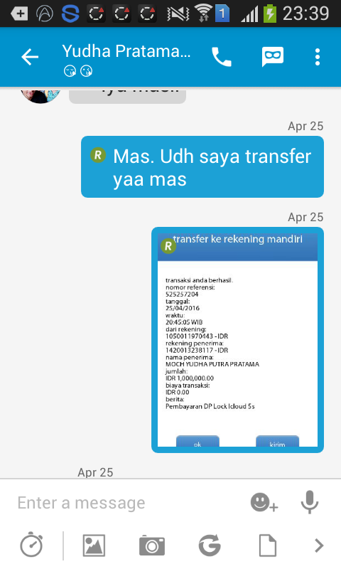 Penipuan Refund Dana Lock Icloud