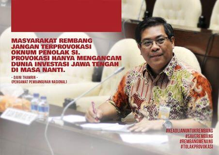 Masyarakat Rembang Jangan Terprovokasi Oknum Penolak SI