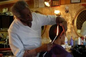 gunting rambut greget pake api
