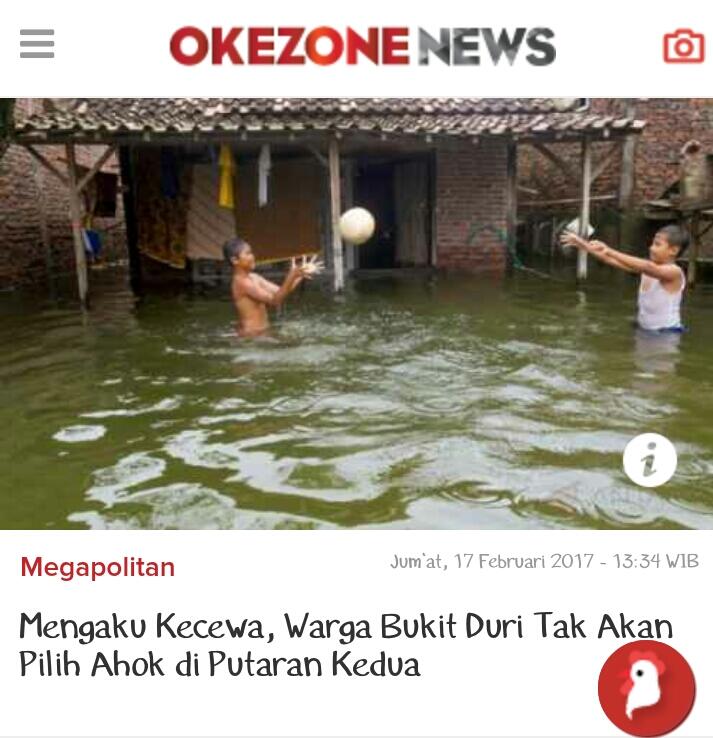 Mengaku Kecewa, Warga Bukit Duri Tak Akan Pilih Ahok di Putaran Kedua