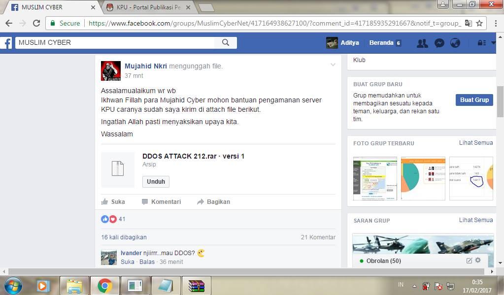 Ini dia si penggagas DDoS website KPU