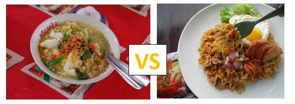 Balada Mie Rebus VS Mie Goreng