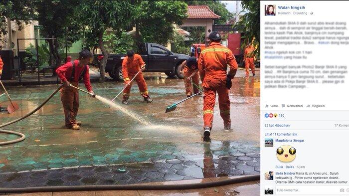Heboh SMAN 8 Jakarta Kena Banjir, Pengakuan Orang Tua Siswa Ini Jadi Viral di Media S