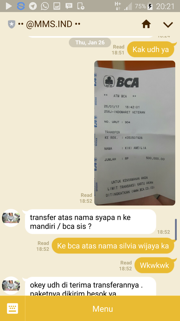 AGAN YANG DISURABAYA TLG BANTUANNYA MMS.IND PENIPU !