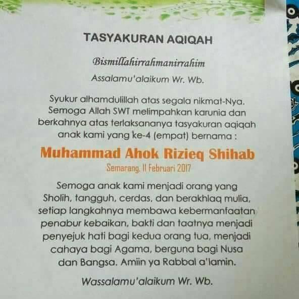 Bayi asal Semarang diberi nama Ahok &amp; Rizieq Shihab, langsung viral