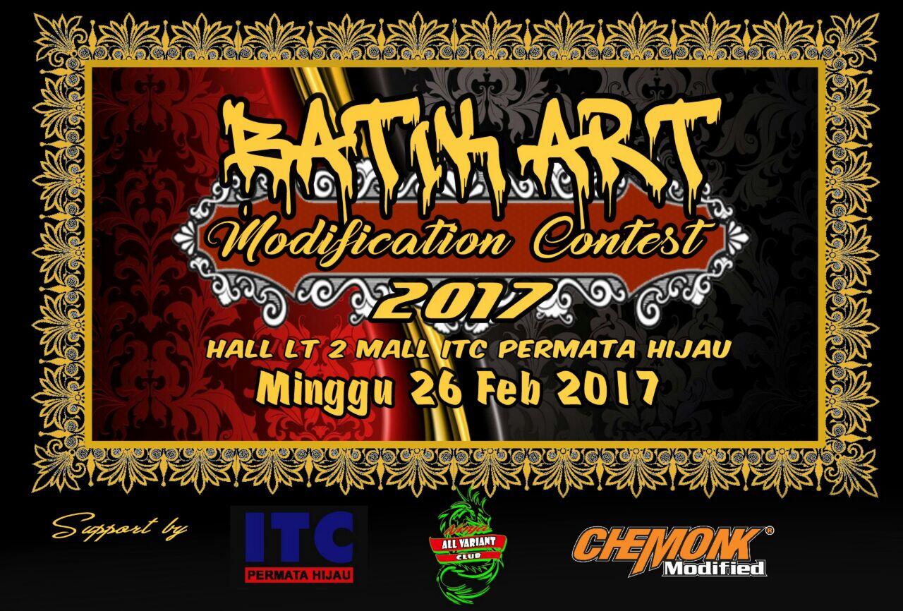 Batik Art Modification Contest 2017 !