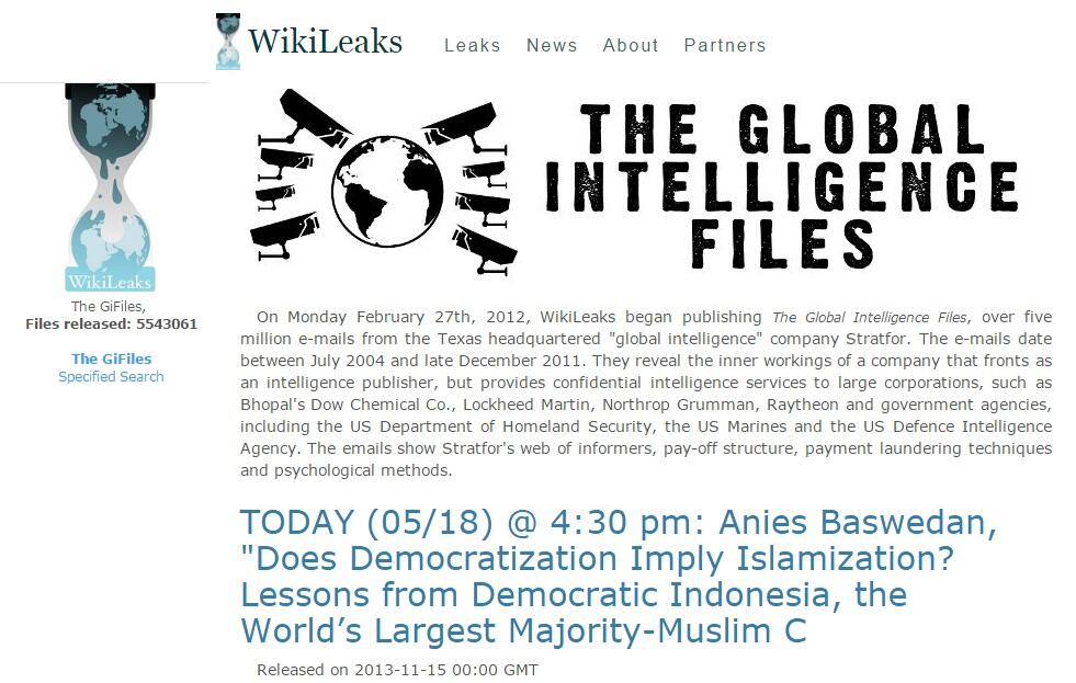 Bocor! Begini Laporan Kedubes AS ke CIA Mengenai Anies Baswedan