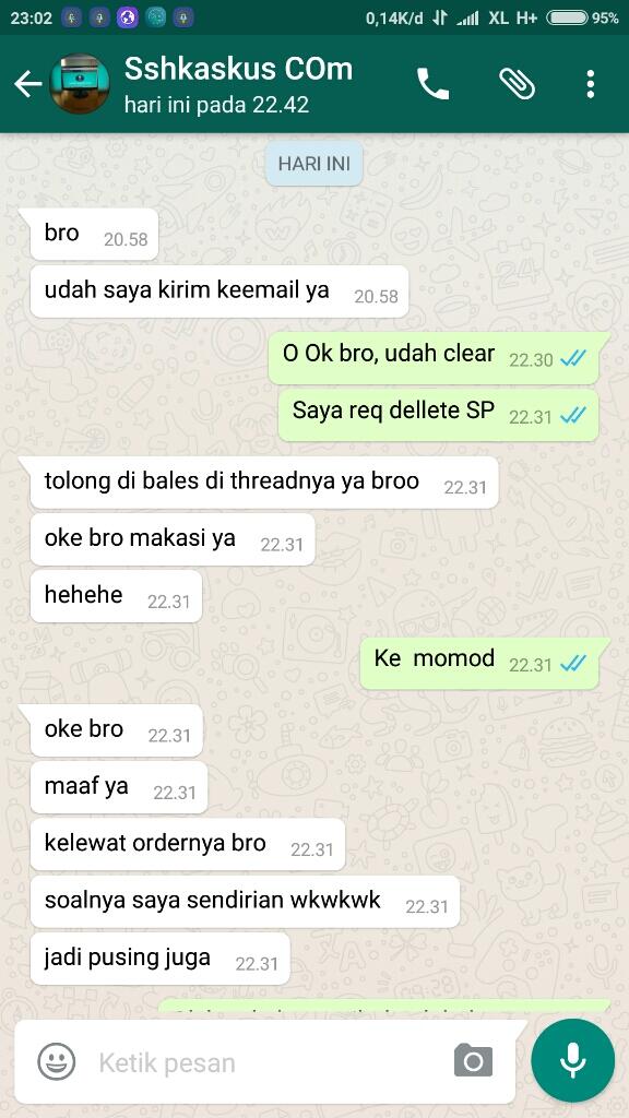 Hati-Hati Order SSH di SSHKASKUS.COM, Penipuan!!!