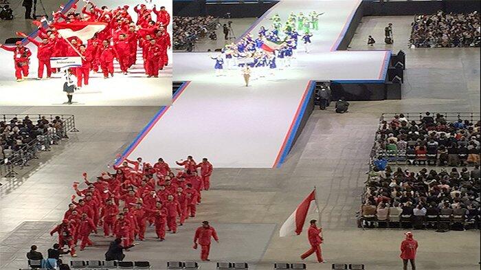 Kontingen Indonesia di Asian Games Winter Sapporo Jepang Dapat Sambutan Meriah