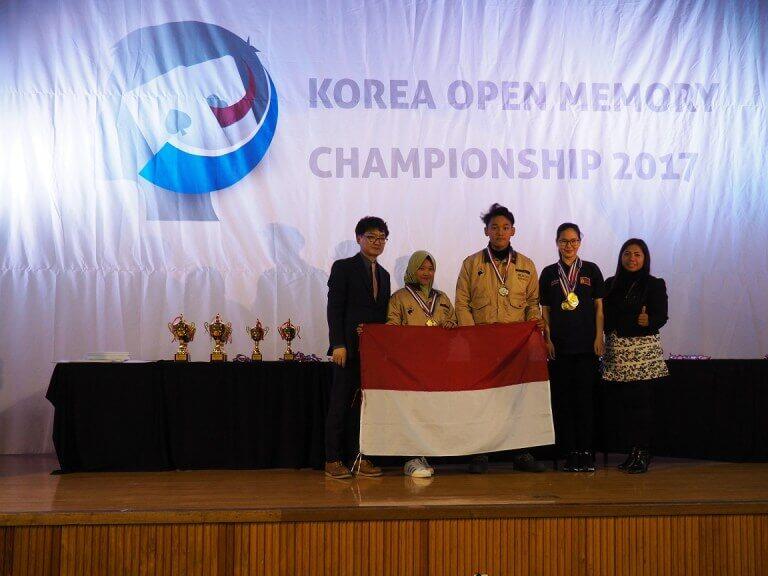 Indonesia Raih 22 Medali di Korea Open Memory Championship 2017