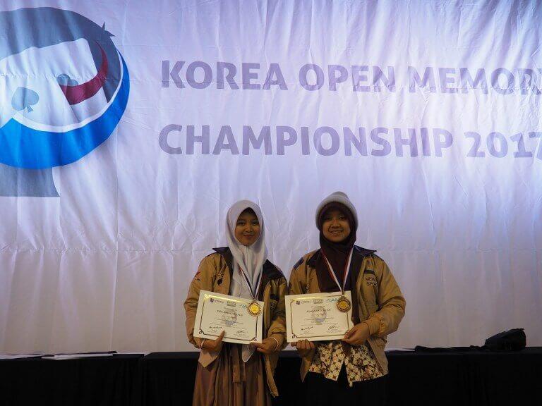 Indonesia Raih 22 Medali di Korea Open Memory Championship 2017