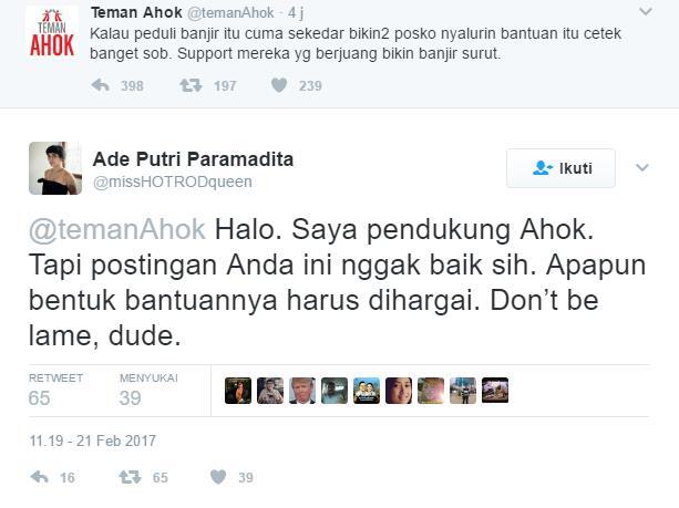 PDIP: Banjir Hari Ini Bukti Jakarta Butuh Ahok-Djarot