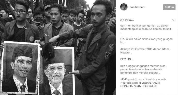 Perkara mahasiswa penggal ayam demi protes Jokowi