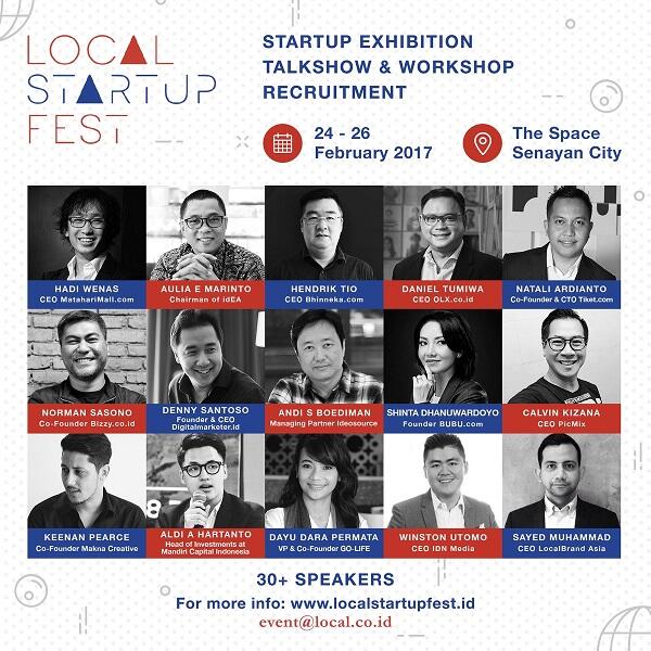 Ayo Dapetin Inspirasi Membangun Usaha di LocalStartupFest!