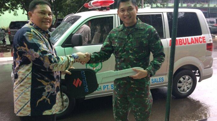 Suzuki Donasikan APV Ambulance ke Kodam Jaya