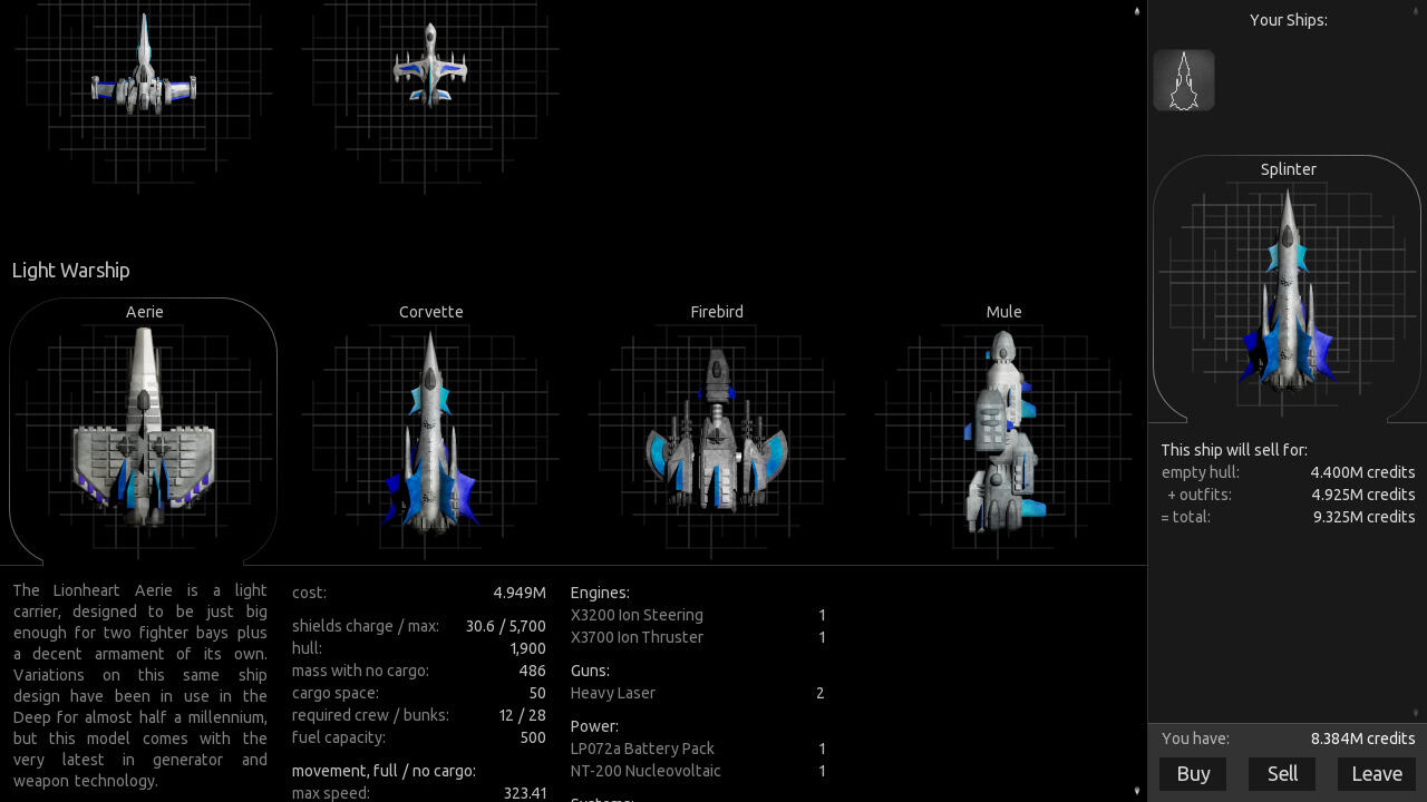 Endless Sky (Open Source Game)