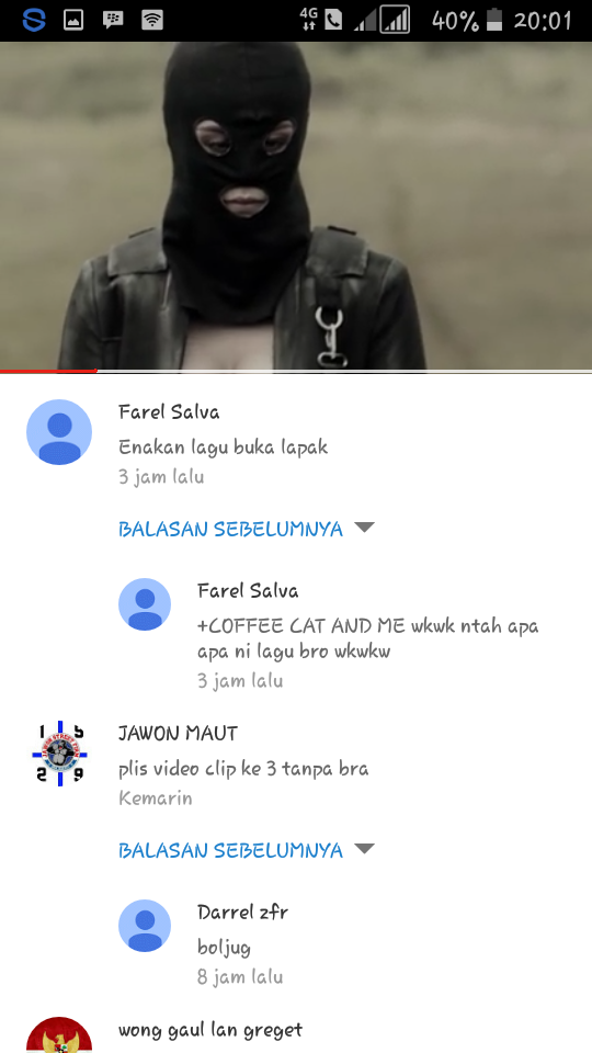 komentar komentar yang luar biasa di video &quot;bad ass&quot; 