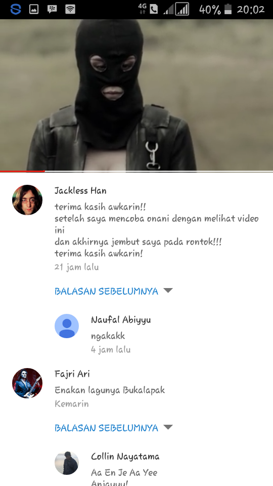 komentar komentar yang luar biasa di video &quot;bad ass&quot; 