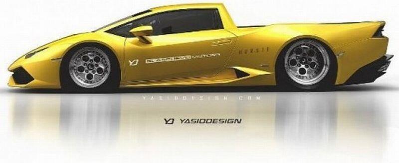 Supercar Lamborghini Ini Dibuat Model Pikap