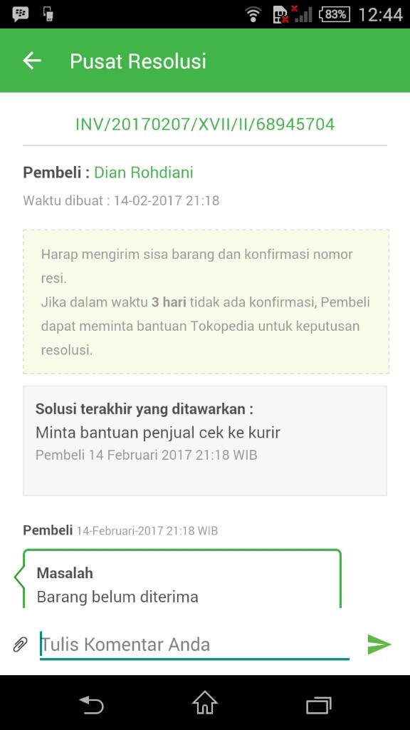 Help Dana Ditahan TOKOPEDIA