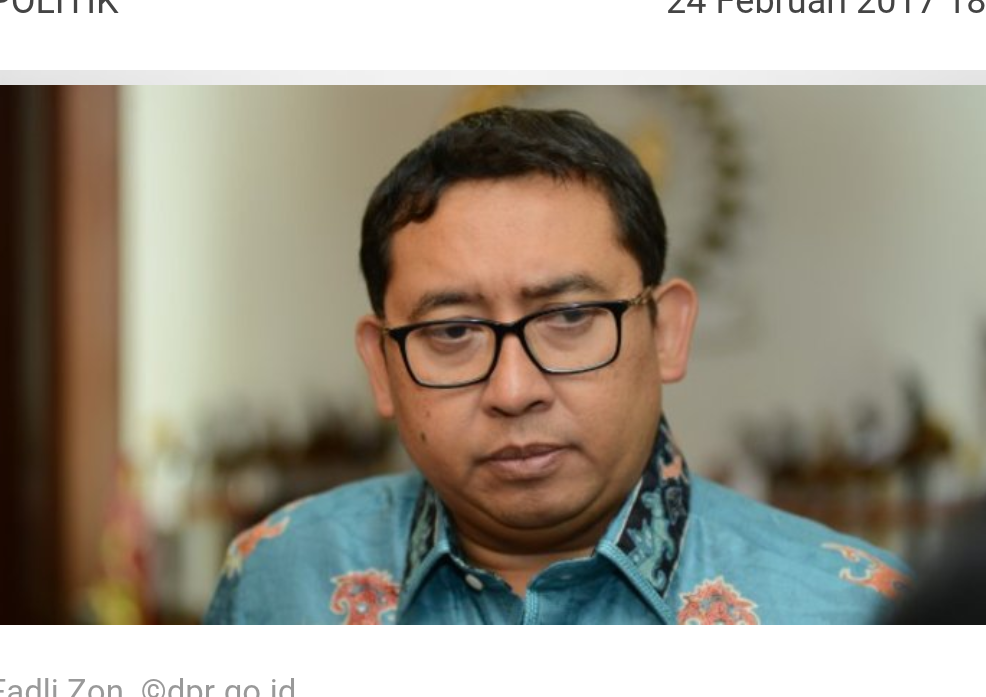 Fadli Zon: Peristiwa satu mobil bisa diartikan Jokowi lindungi Ahok