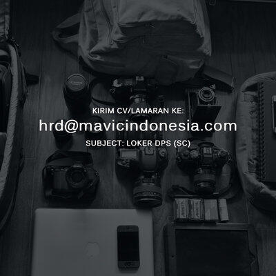 [DENPASAR, BALI] Lowongan Store Crew untuk Rental Kamera
