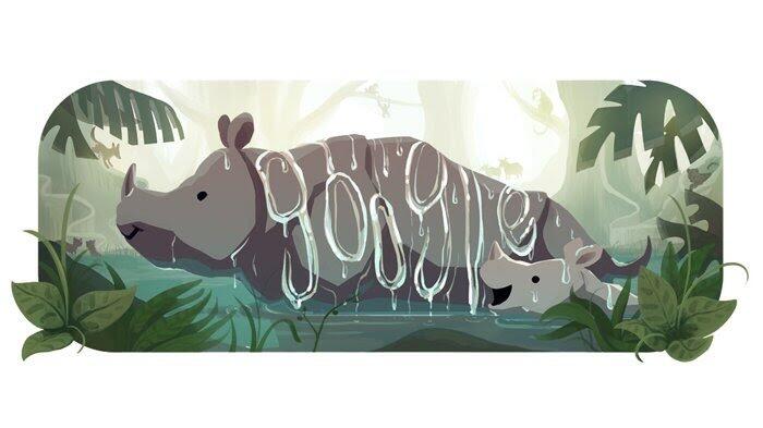 Ternyata Ini Alasan di Balik Munculnya Badak di Google Doodle Hari Ini!