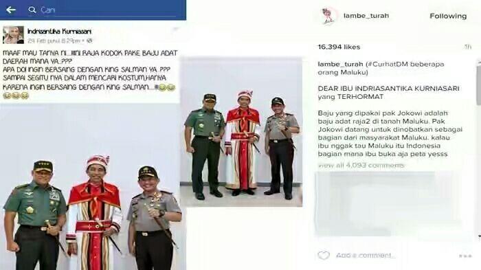 Dinilai Lecehkan Jokowi dan Budaya Maluku, Perempuan Ini Panen Hujatan Netizen