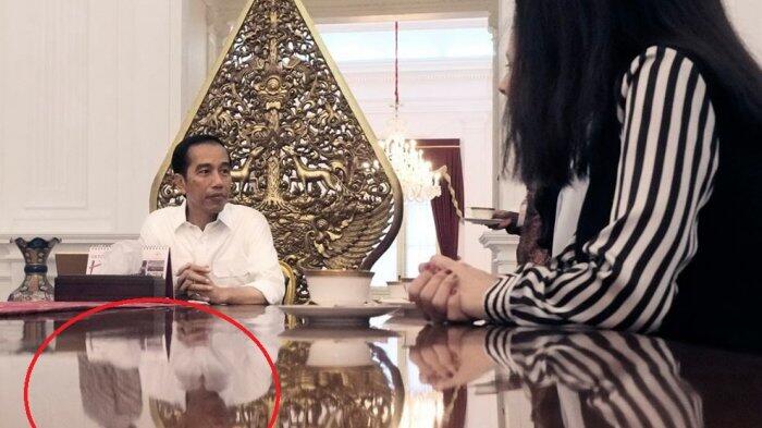 Bukan Mistis, ini Penjelasan Tentang 'Penampakan' di Foto Meja Rapat Jokowi