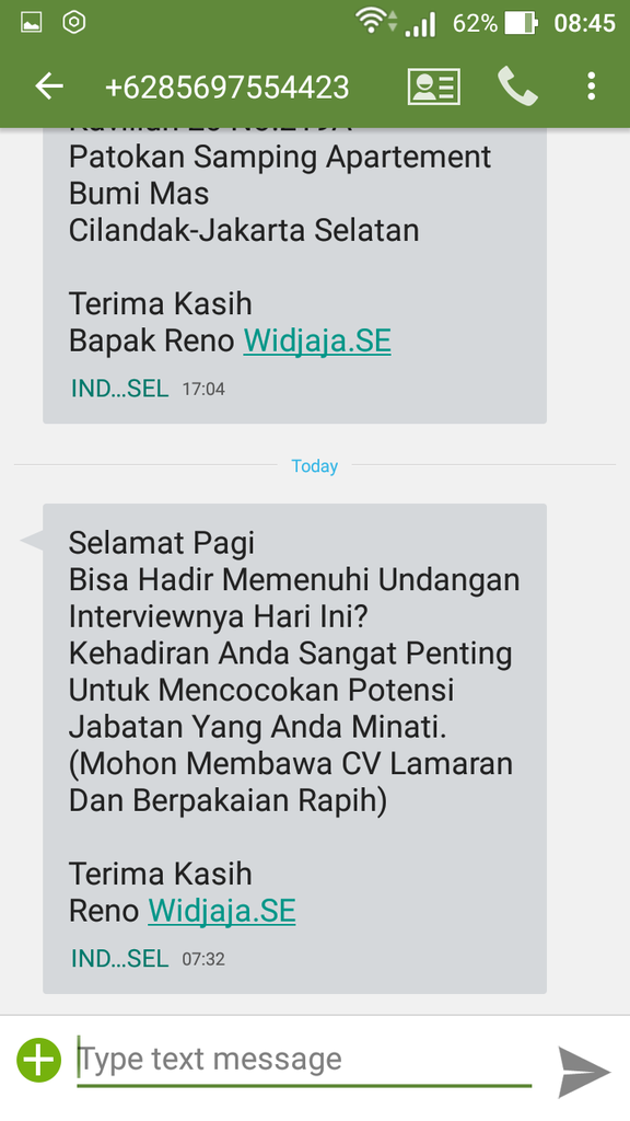 Hati-hati penipuan atas nama PT.Inti International