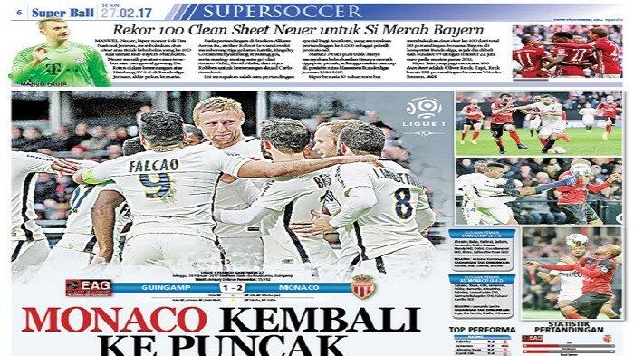AS Monaco Kembali ke Puncak Klasemen