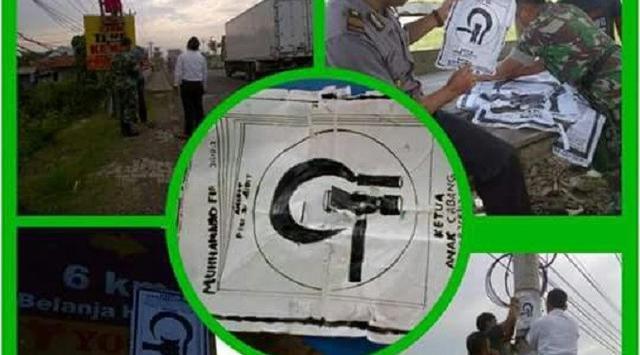 Warga Resah Poster Palu Arit Beredar di Pantura