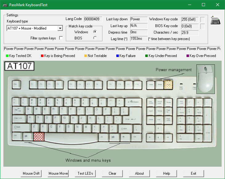 Keyboard Error