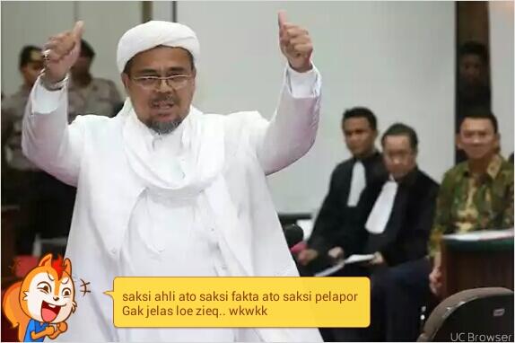 #Kubu Ahok Justru Senang dengan Sikap Rizieq di Persidangan