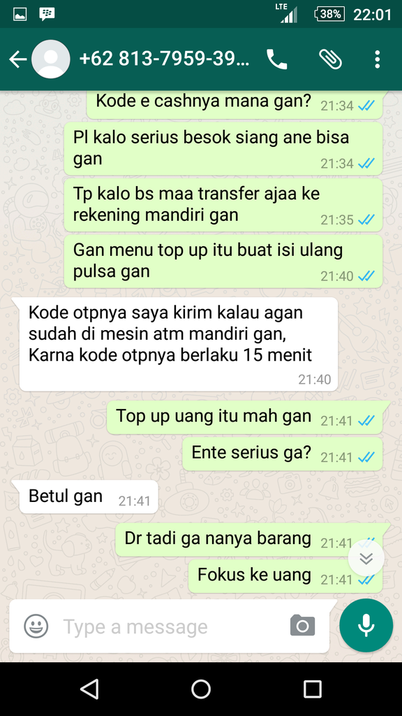 Hati Hati kepada Pembeli yang ingin melakukan pembayaran dengan Mandiri E Cash