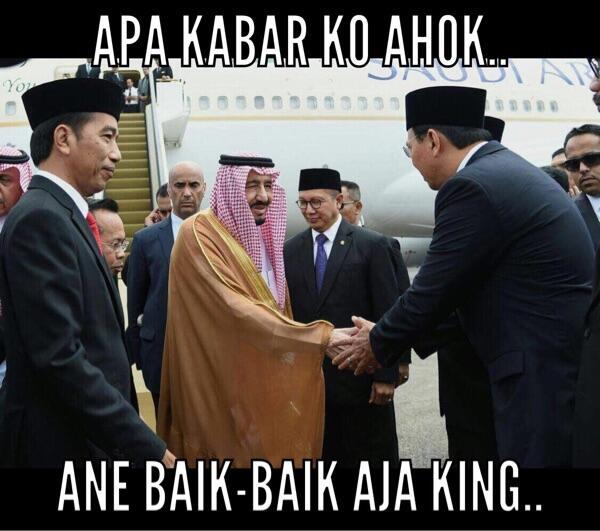 Saat Ahok Bersalaman dengan Raja Salman dari Arab Saudi