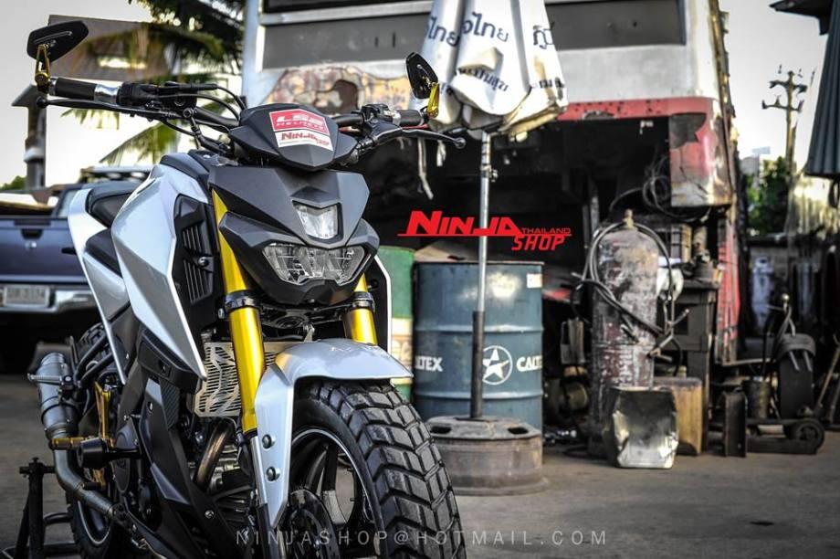 Yamaha Xabre 150 dibekali ban tahu ala trail….keren !!