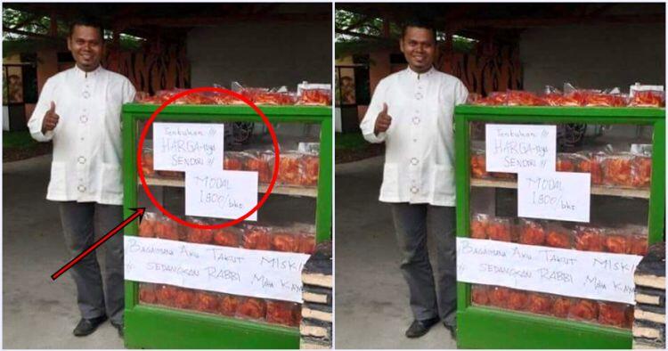 Tak takut miskin, pria ini minta pembeli hargai dagangannya sendiri