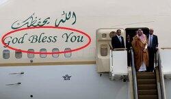 God Bless You' Tertulis di Badan Pesawat Raja Salman, Netizen Sentil Rizieq Shihab
