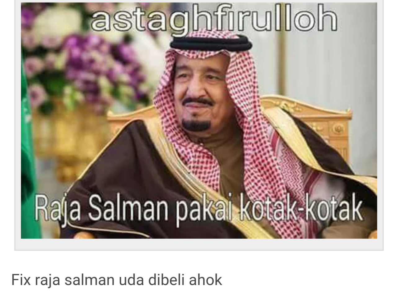 LihatlahDemi Raja Salman Jokowi Basah Kehujanan Page 5 KASKUS