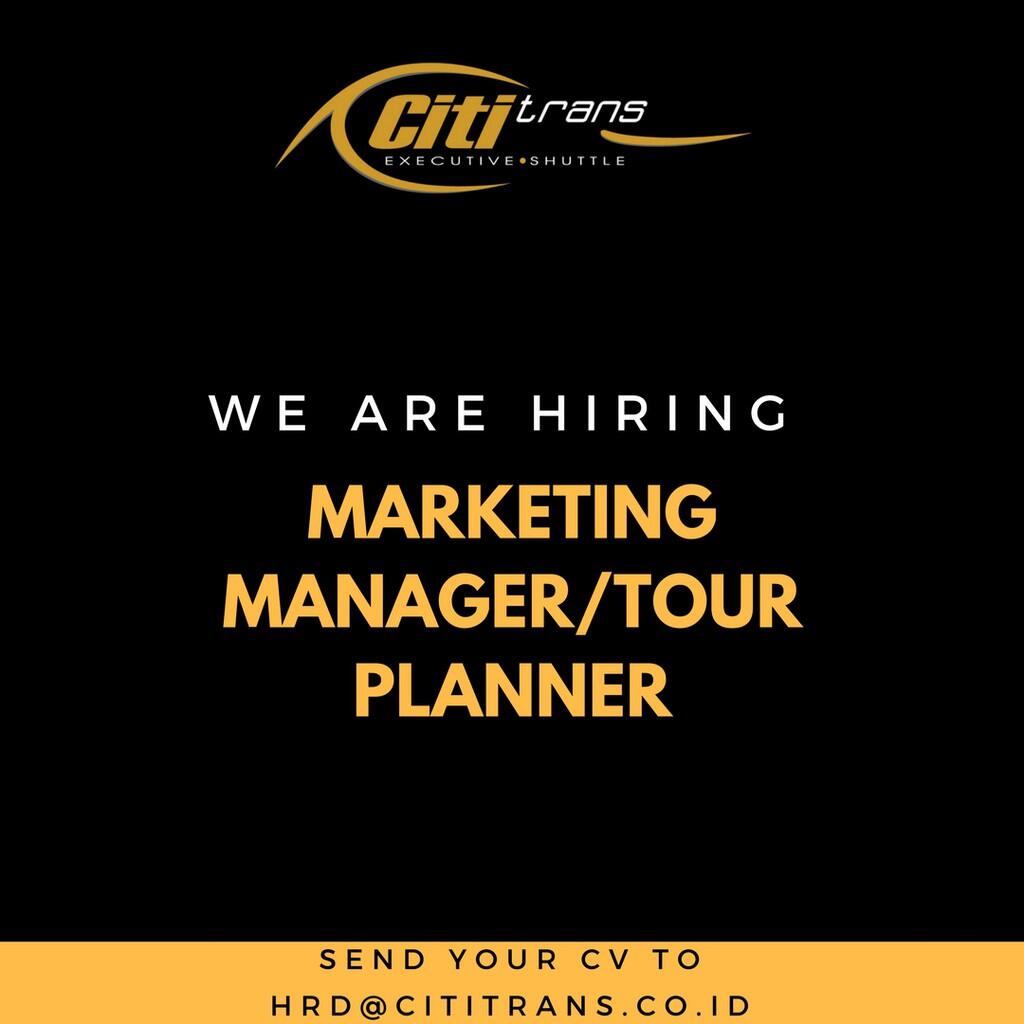 &#91; Bandung &#93; - Marketing Manager/Tour Planner