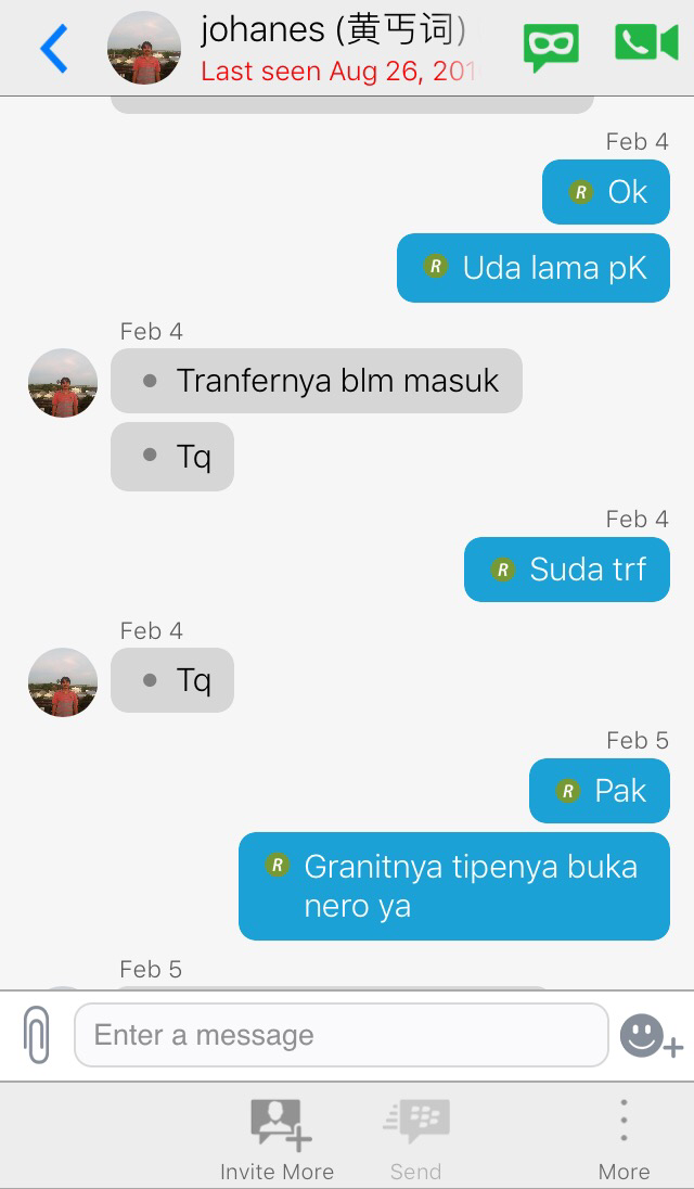 penipuan oleh johanes frendy cv alam lestari surabaya