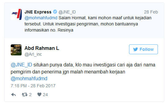 Dikirim Via JNE Express, Surat Rektor UNAIR Untuk Mahfud MD Jadi Kadaluarsa