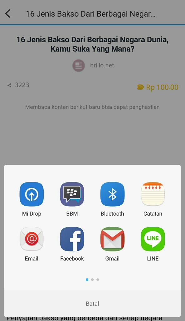 Mau Dapat Uang Setiap Hari Minimal 1000 Rupiah Gratis Dengan Membaca Berita