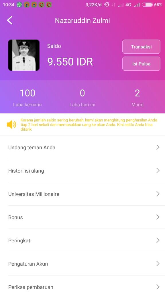 Mau Dapat Uang Setiap Hari Minimal 1000 Rupiah Gratis Dengan Membaca Berita
