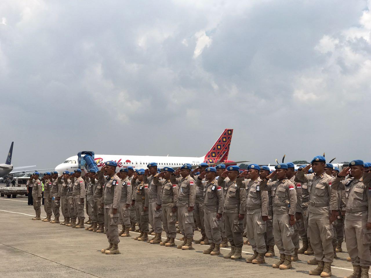 Pasukan FPU VIII Kebanggaan Indonesia Telah Tiba di Tanah Air dari Sudan