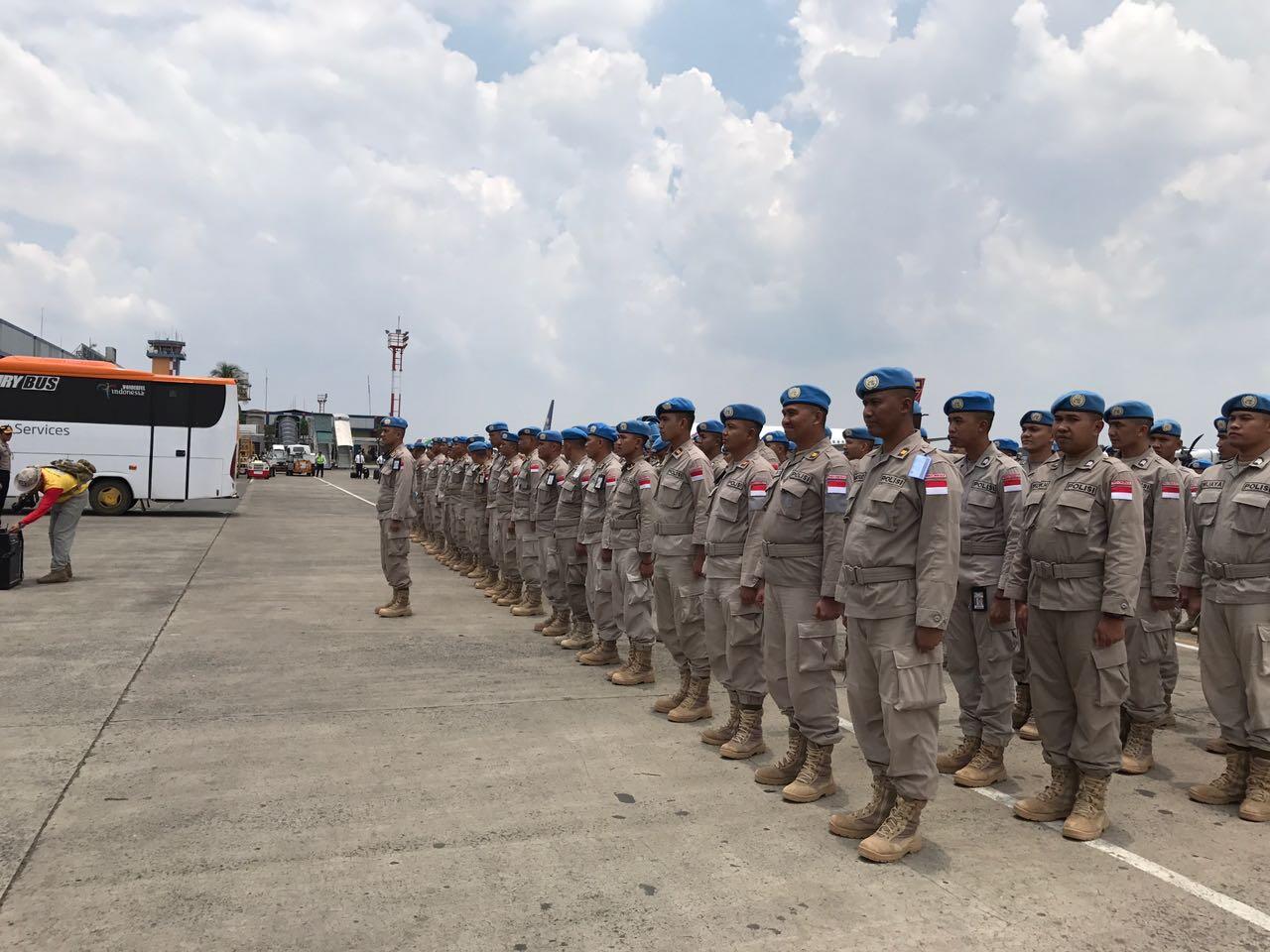 Pasukan FPU VIII Kebanggaan Indonesia Telah Tiba di Tanah Air dari Sudan