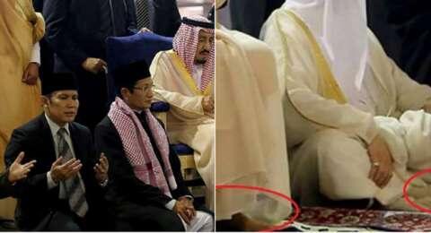 Raja Salman Salat di Masjid Istiqlal Pakai Sepatu, Netizen Ribut