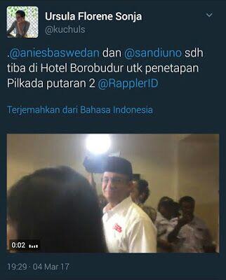 Ketua KPU DKI Bantah Anies-Sandi Terlambat pada Rapat Pleno